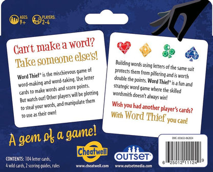 Outset Media Word Thief - Family Card Game of Letters And Larceny