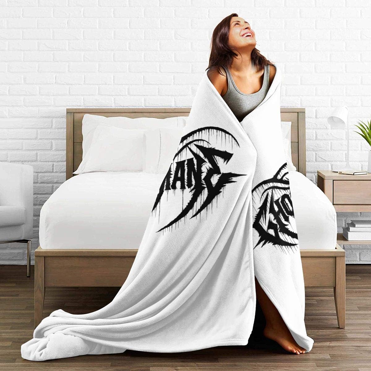24ershisi Ghostemane Digital Printed Ultra-Soft Micro Fleece Blanket Soft Warm 50" X40" 60"x50" 80"x60"