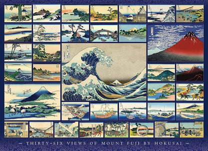 Cobble Hill 1000 Piece Puzzle - Hokusai - Sample Poster Included