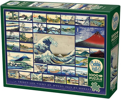 Cobble Hill 1000 Piece Puzzle - Hokusai - Sample Poster Included