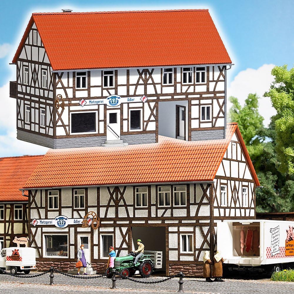 Busch 1530 Rurale Butcher Shop Adler Struttura Ho Scale Model