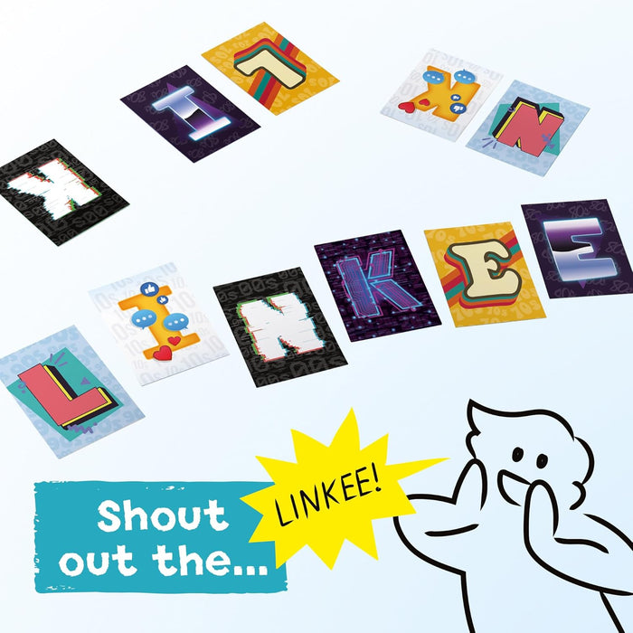 IDEAL | LINKEE Generations decades trivia party quiz game: Four little questions with one big link! 1970's, 80's, 90's, 00's to 2020's | Perfect for teens, adults and families, 3+ players, ages 12+