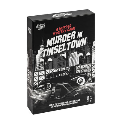 Professor Puzzles Murder In Tinseltown Detective Game | Immersive Hollywood Murder Mystery Gameplay | Investigate Crime Scenes, Interrogate Suspects, Solve the Mystery | Great Family Game Night Fun.