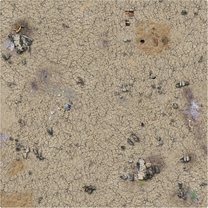 Battle Systems Terrain Desert Wasteland Game Mat 3x3 - Neoprene Playmat for Warhammer, D&D, Frostgrave and More!