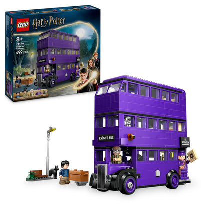 LEGO Harry Potter Knight Bus Adventure with 5 Collectible Minifigures incl. Ernie Prang & Stan Shunpike, Detachable Triple Decker Vehicle Toy for Wizarding World Fans, 8+ Year Old Boys & Girls, 76446