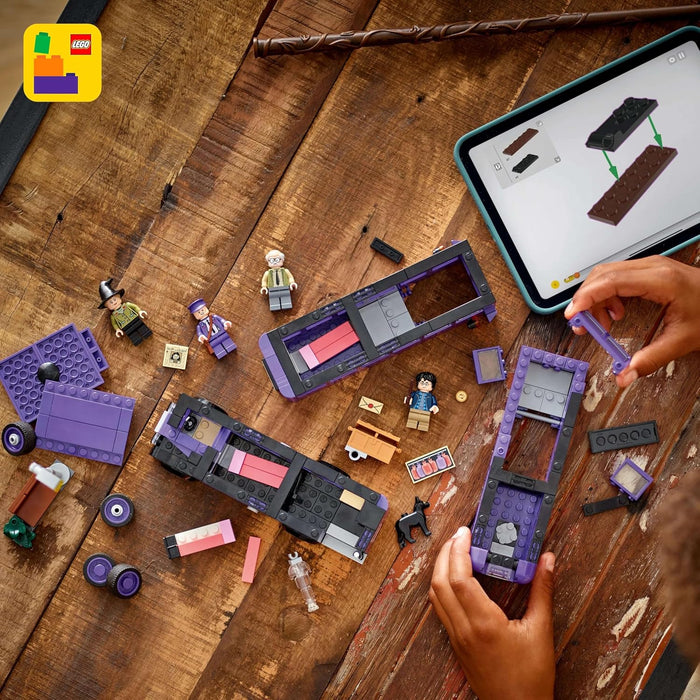 LEGO Harry Potter Knight Bus Adventure with 5 Collectible Minifigures incl. Ernie Prang & Stan Shunpike, Detachable Triple Decker Vehicle Toy for Wizarding World Fans, 8+ Year Old Boys & Girls, 76446