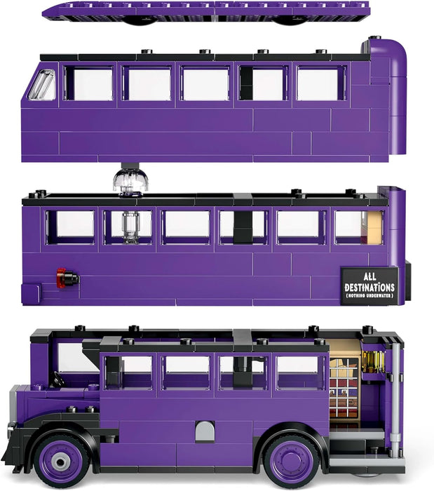 LEGO Harry Potter Knight Bus Adventure with 5 Collectible Minifigures incl. Ernie Prang & Stan Shunpike, Detachable Triple Decker Vehicle Toy for Wizarding World Fans, 8+ Year Old Boys & Girls, 76446