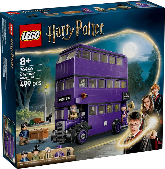 LEGO Harry Potter Knight Bus Adventure with 5 Collectible Minifigures incl. Ernie Prang & Stan Shunpike, Detachable Triple Decker Vehicle Toy for Wizarding World Fans, 8+ Year Old Boys & Girls, 76446
