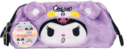 JP/Skater Kuromi Bear Time - Astuccio portamatite con chiusura a scatto, astuccio per matite