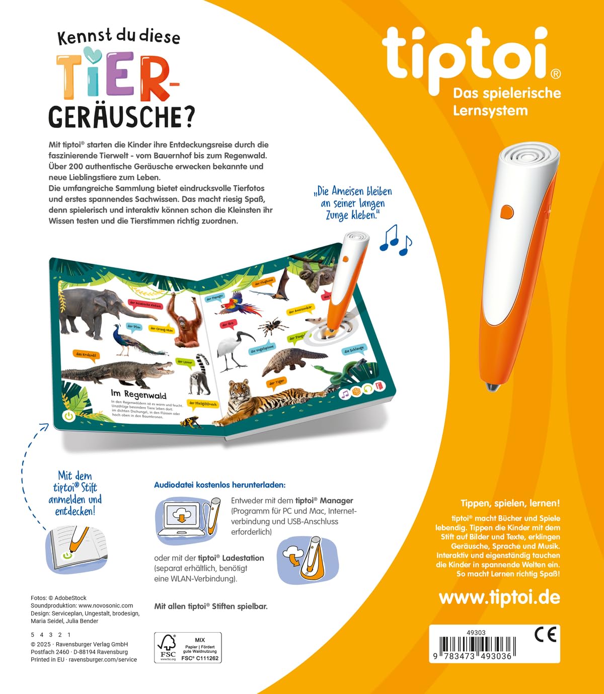 tiptoi® Kennst du diese Tiergeräusche?