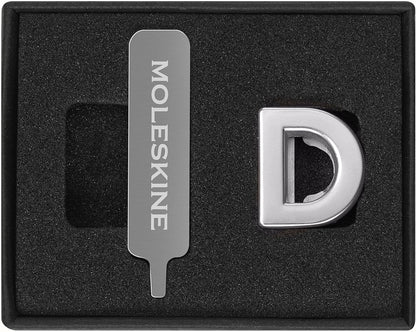 Moleskine Pin for Notebook or Planner Letter D, Letter Pin, Customize The Elastic Closure, Special Customized Gift, Color Silver