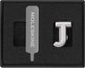 Moleskine Pin for Notebook or Planner Letter J, Letter Pin, Customize The Elastic Closure, Special Customized Gift, Color Silver