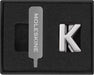 Moleskine Pin for Notebook or Planner Letter K, Letter Pin, Customize The Elastic Closure, Special Customized Gift, Color Silver