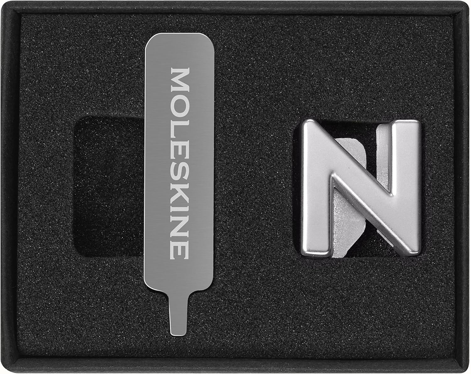 Moleskine Pin for Notebook or Planner Letter N, Letter Pin, Customize The Elastic Closure, Special Customized Gift, Color Silver