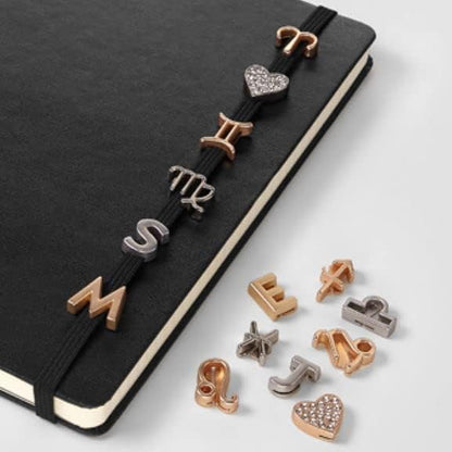 Moleskine Pin for Notebook or Planner Letter Y, Letter Pin, Customize The Elastic Closure, Special Customized Gift, Color Silver