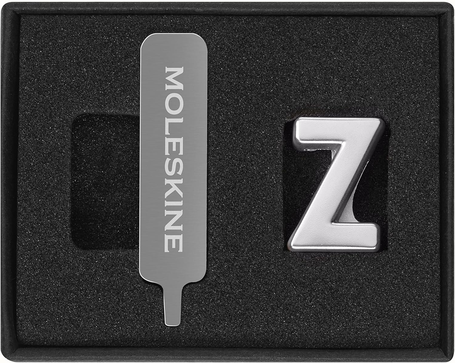 Moleskine Pin for Notebook or Planner Letter Z, Letter Pin, Customize The Elastic Closure, Special Customized Gift, Color Silver