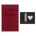 Moleskine Heart Pin for Notebook or Diary, Heart Pin, Personalise Closure with Elastic, Personalised Gift Ideas, Silver Colour