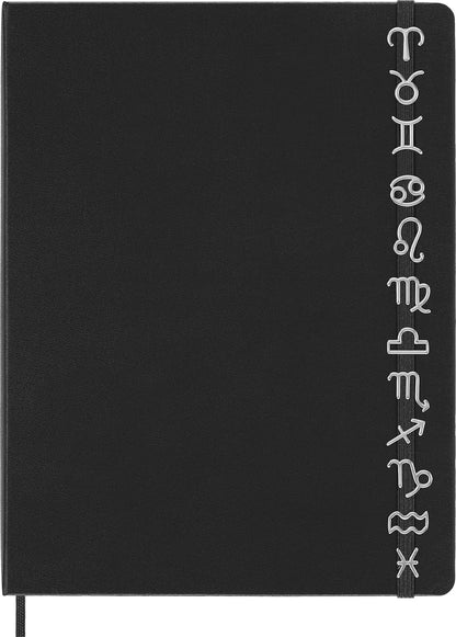 Moleskine Leo Pin for Notebook or Diary, Zodiac Symbol Pin, Personalise Elastic Closure, Personalised Gift Ideas, Silver Colour