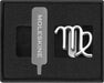 Moleskine Virgo Pin for Notebook or Diary, Zodiac Symbol Pin, Personalise Elastic Closure, Personalised Gift Ideas, Silver Colour