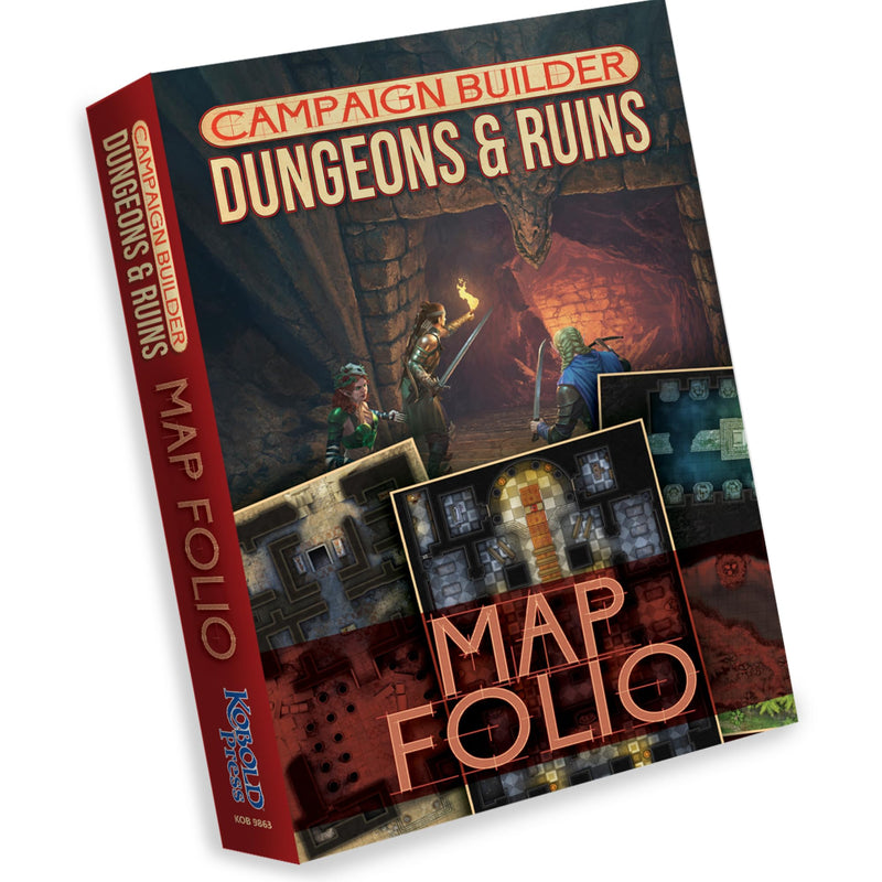 Kobold Press Campaign Builder: Dungeons & Ruins Map Folio