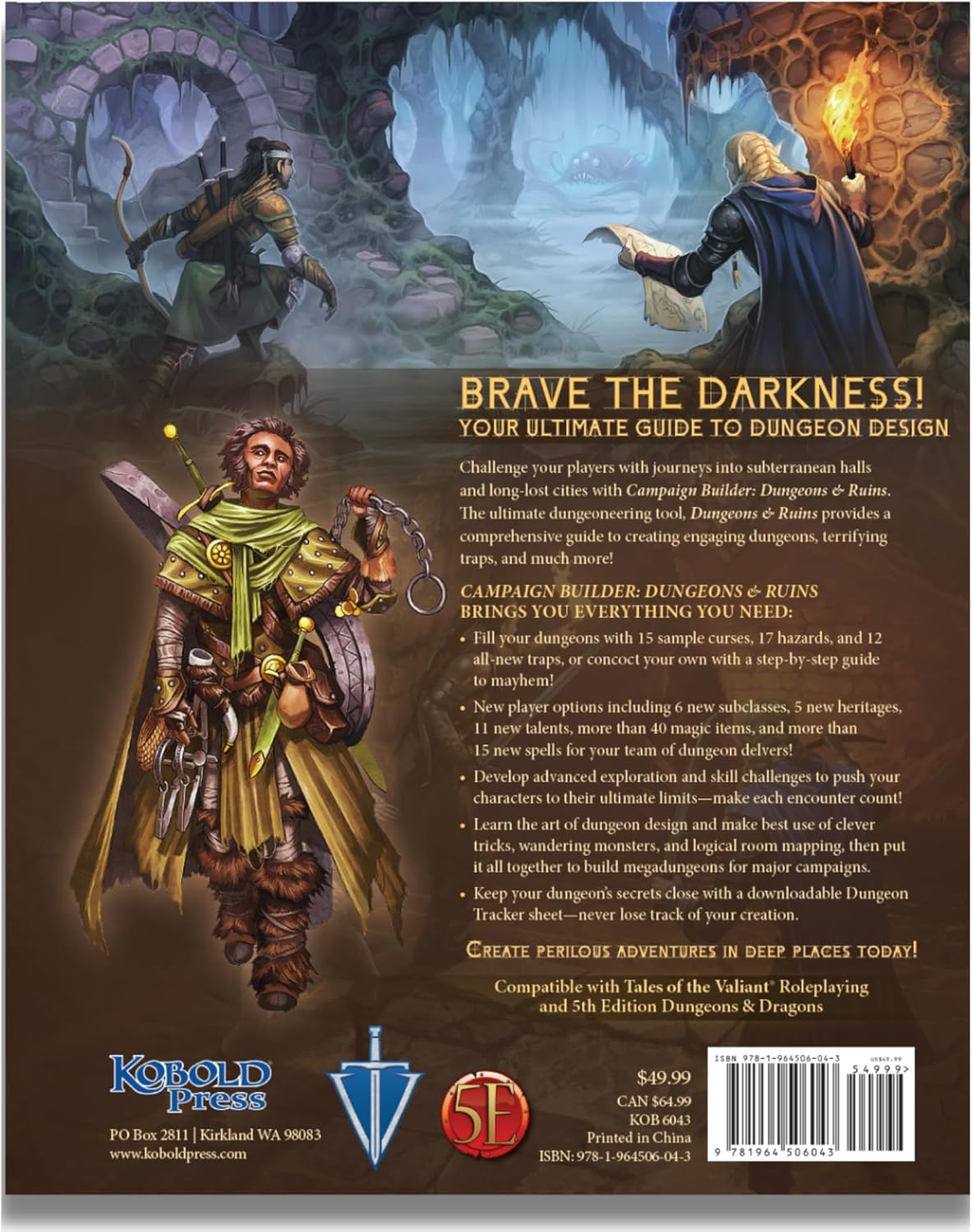 Kobold Press Campaign Builder: Dungeons & Ruins Map Folio