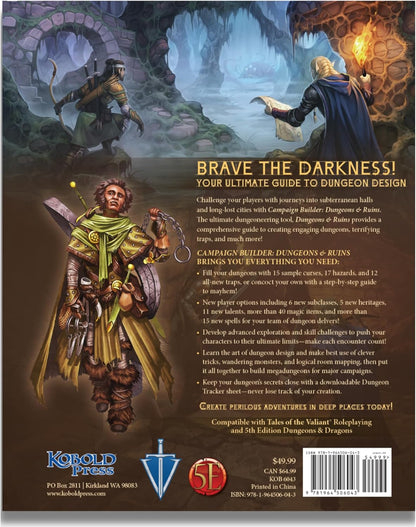 Kobold Press Campaign Builder: Dungeons & Ruins Map Folio
