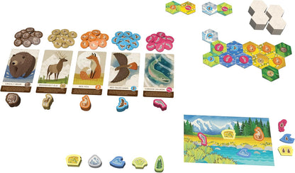 Alderac Entertainment Group | Cascadia Junior Board Game in English for All Family | Strategic Competitive Game for 2-4 Players | Standalone Game For Younger Players To Experience Cascadia