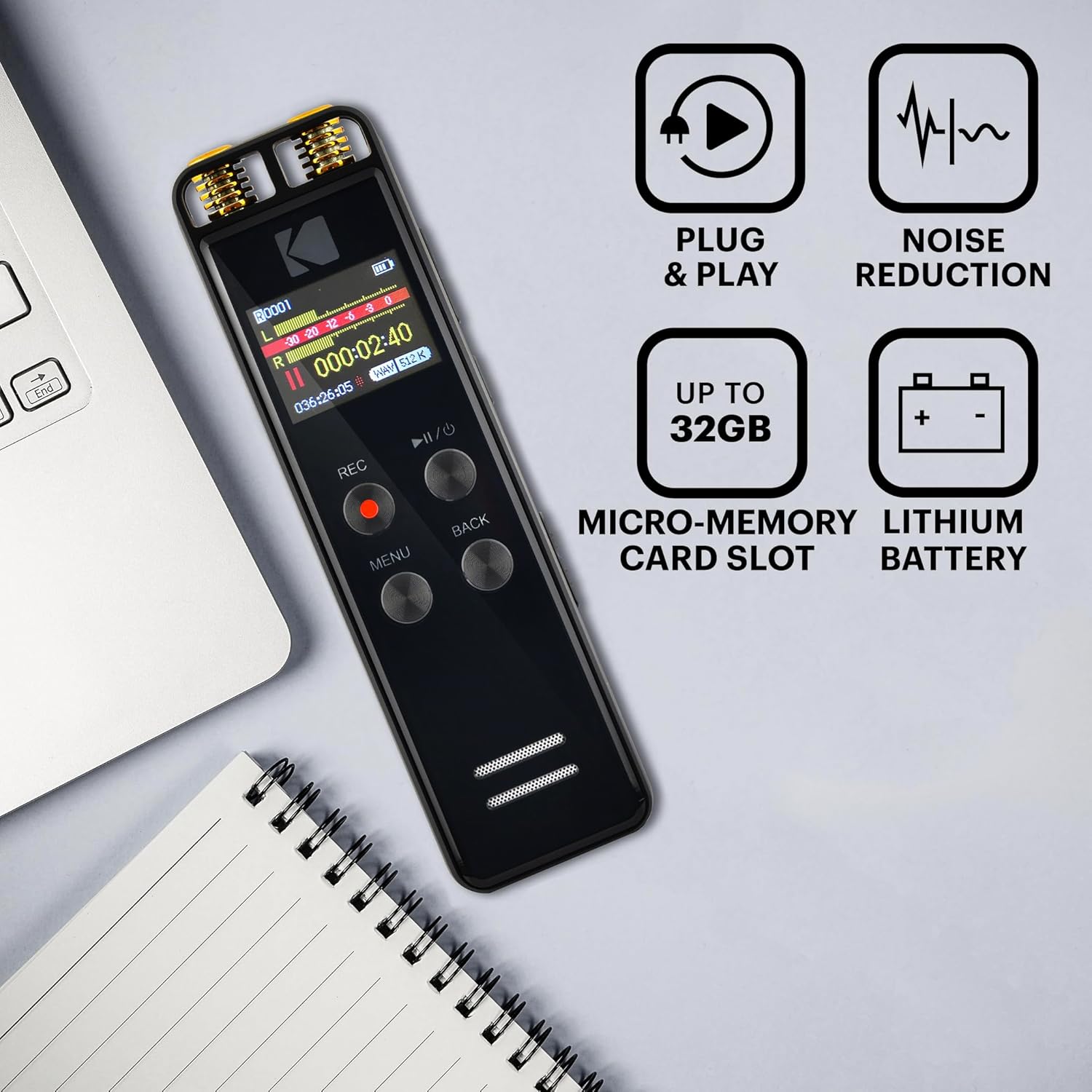Kodak - Vrc 550 Digital Dictaphone