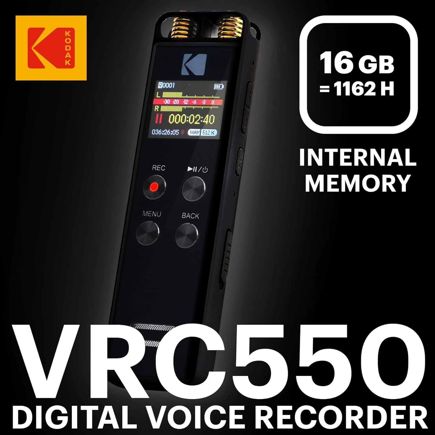 Kodak - Vrc 550 Digital Dictaphone
