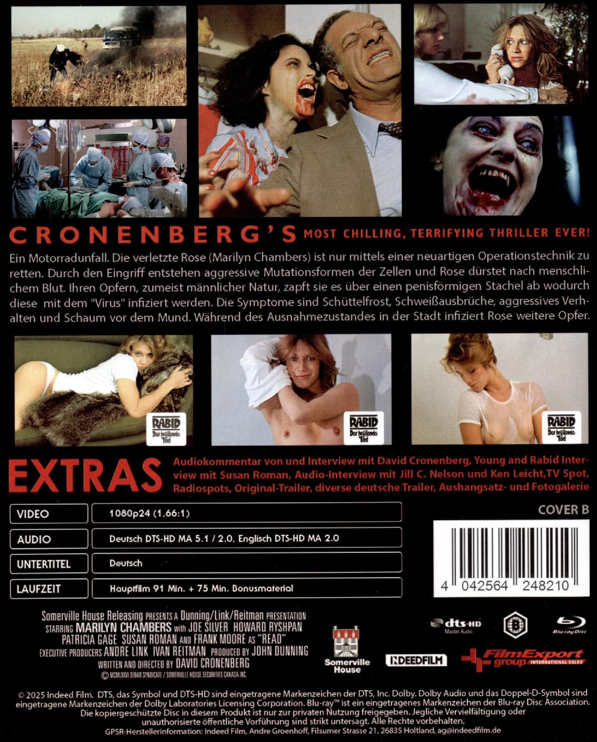 David Cronenberg's Rabid (uncut) - Cover B