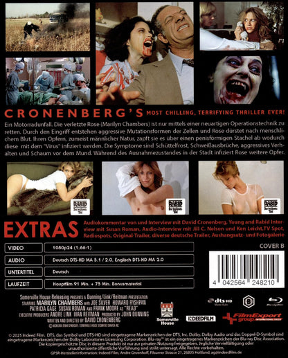 David Cronenberg's Rabid (uncut) - Cover B