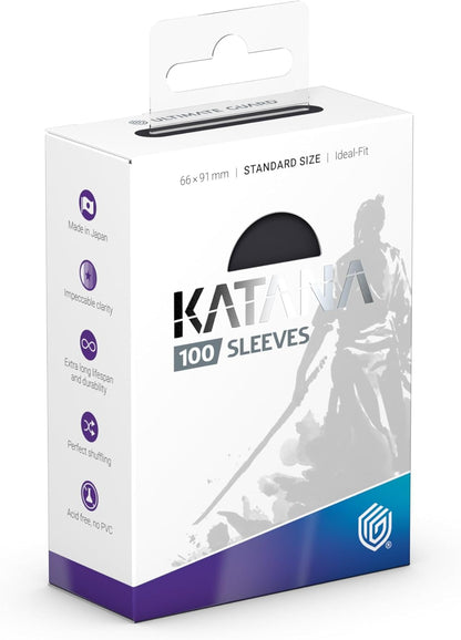 Ultimate Guard - Katana Sleeves - Standard Size - Obsidian Shard 100 Pack