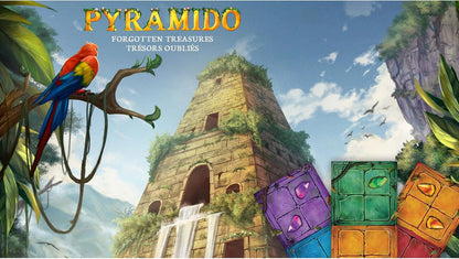 Pyramido: Forgotten Treasures - Strategy Board Game, Tile Placement, Gems & Dominoes, Multi-Level Scoring, Age 8+, 1-4 Players, 45 Min