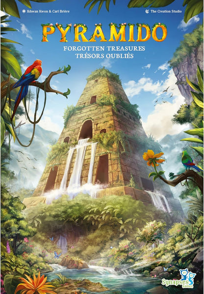 Pyramido: Forgotten Treasures - Strategy Board Game, Tile Placement, Gems & Dominoes, Multi-Level Scoring, Age 8+, 1-4 Players, 45 Min