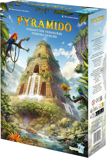 Pyramido: Forgotten Treasures - Strategy Board Game, Tile Placement, Gems & Dominoes, Multi-Level Scoring, Age 8+, 1-4 Players, 45 Min