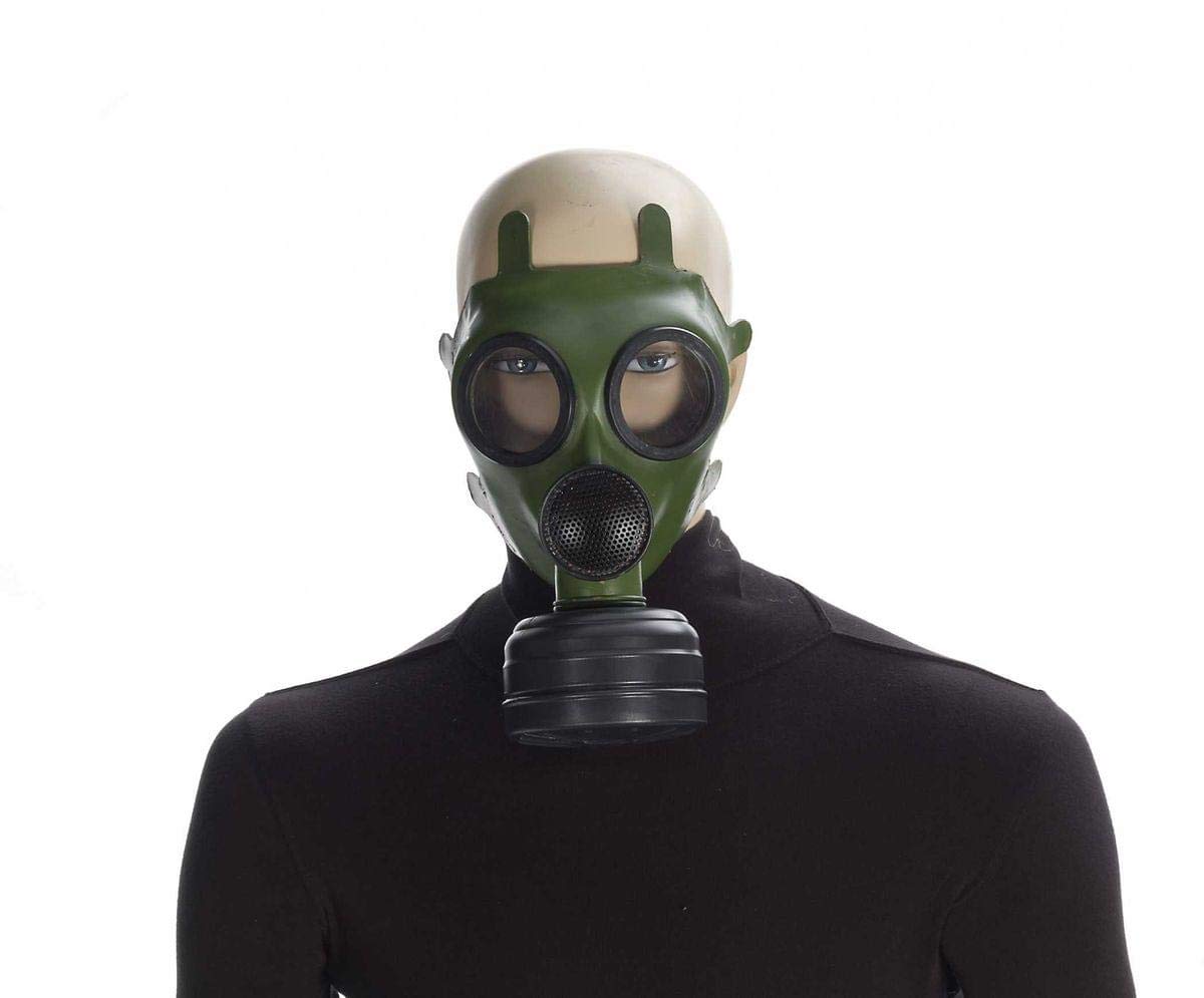 Forum Novelties Green & Black Gas Mask Adult Costume Accessory One Size