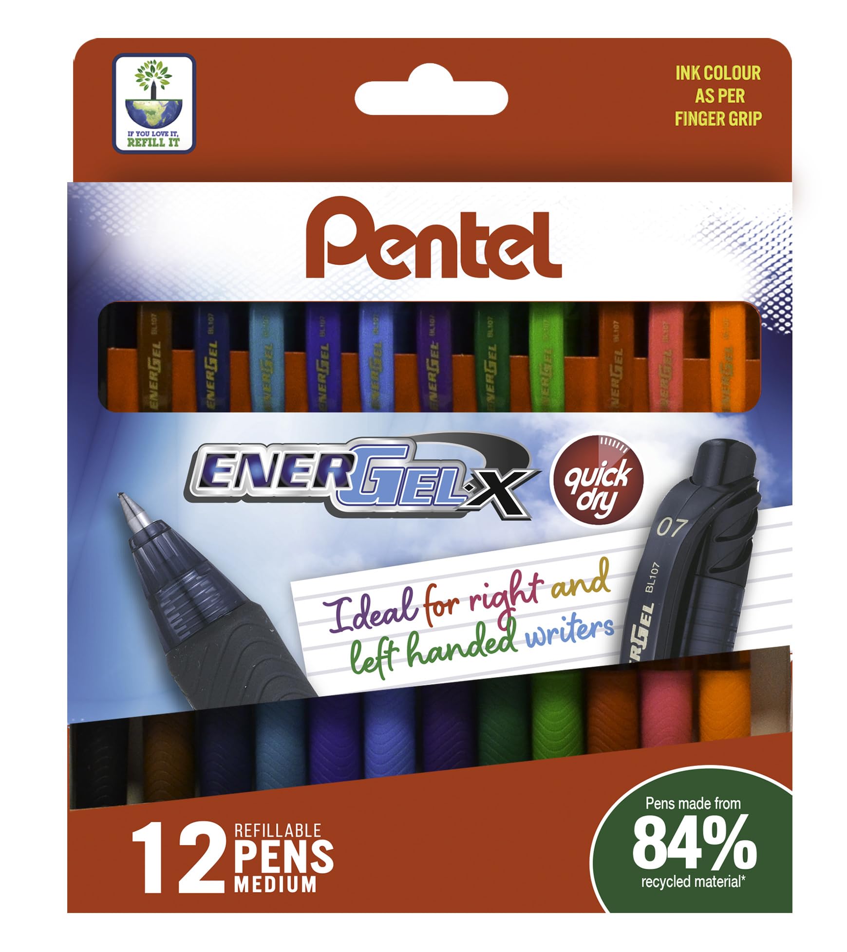 Pentel EnerGel X 12pc Wallet