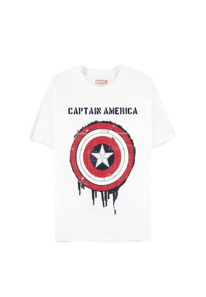 CAPTAIN AMERICA Brave New World - Shield Uomo T-Shirt Bianco Regular