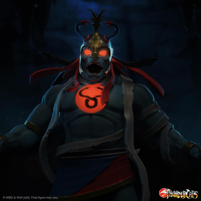 Super7 ULTIMATES! Thundercats Mumm-Ra (LED Eyes) - 7" Thundercats Action Figure with Accessories Classic Cartoon Collectibles and Retro Toys