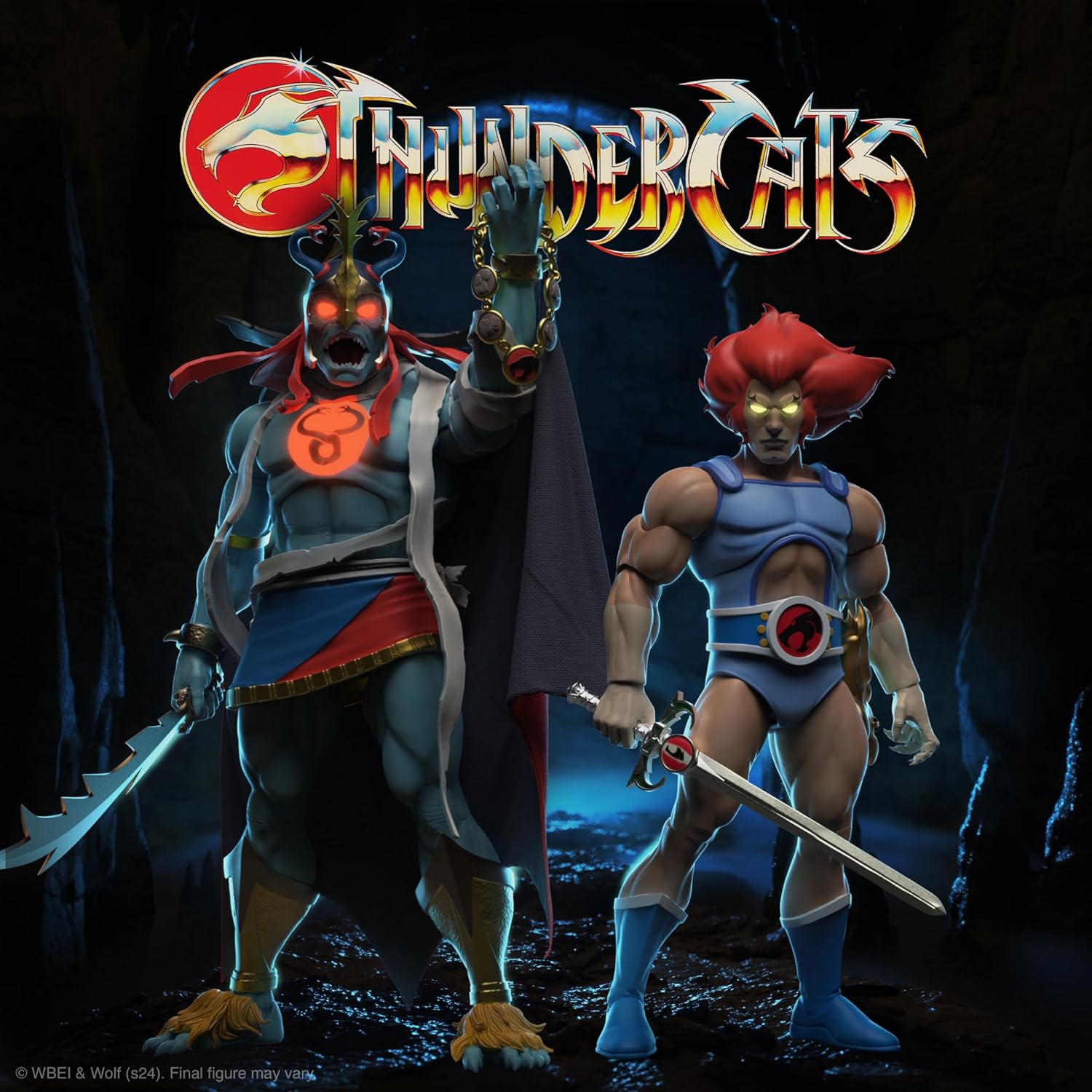 Super7 ULTIMATES! Thundercats Mumm-Ra (LED Eyes) - 7" Thundercats Action Figure with Accessories Classic Cartoon Collectibles and Retro Toys
