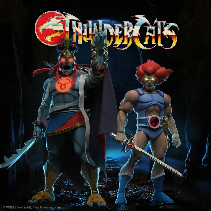 Super7 ULTIMATES! Thundercats Mumm-Ra (LED Eyes) - 7" Thundercats Action Figure with Accessories Classic Cartoon Collectibles and Retro Toys