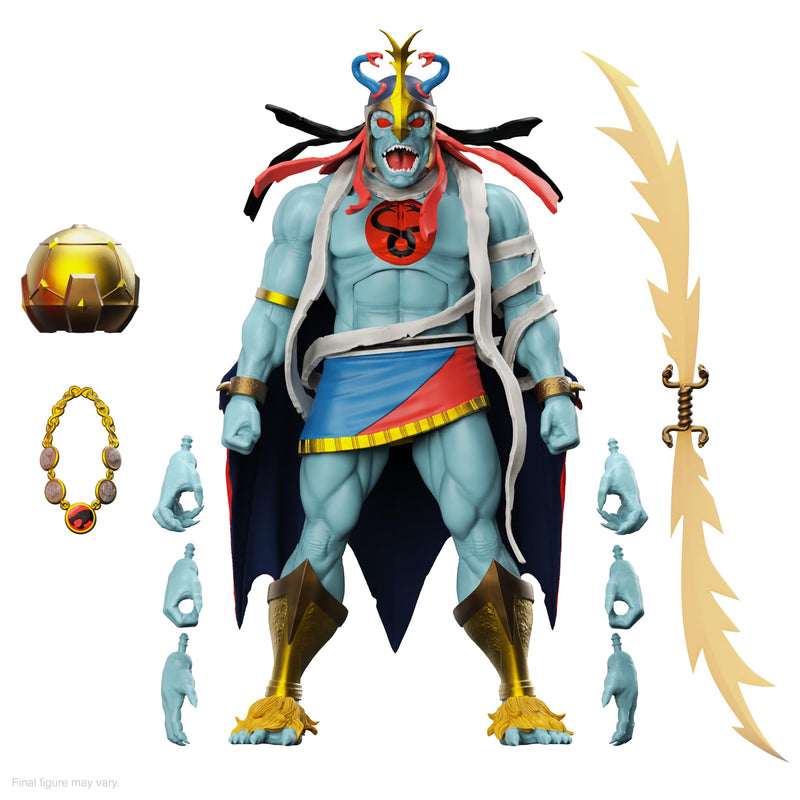 Super7 ULTIMATES! Thundercats Mumm-Ra (LED Eyes) - 7" Thundercats Action Figure with Accessories Classic Cartoon Collectibles and Retro Toys