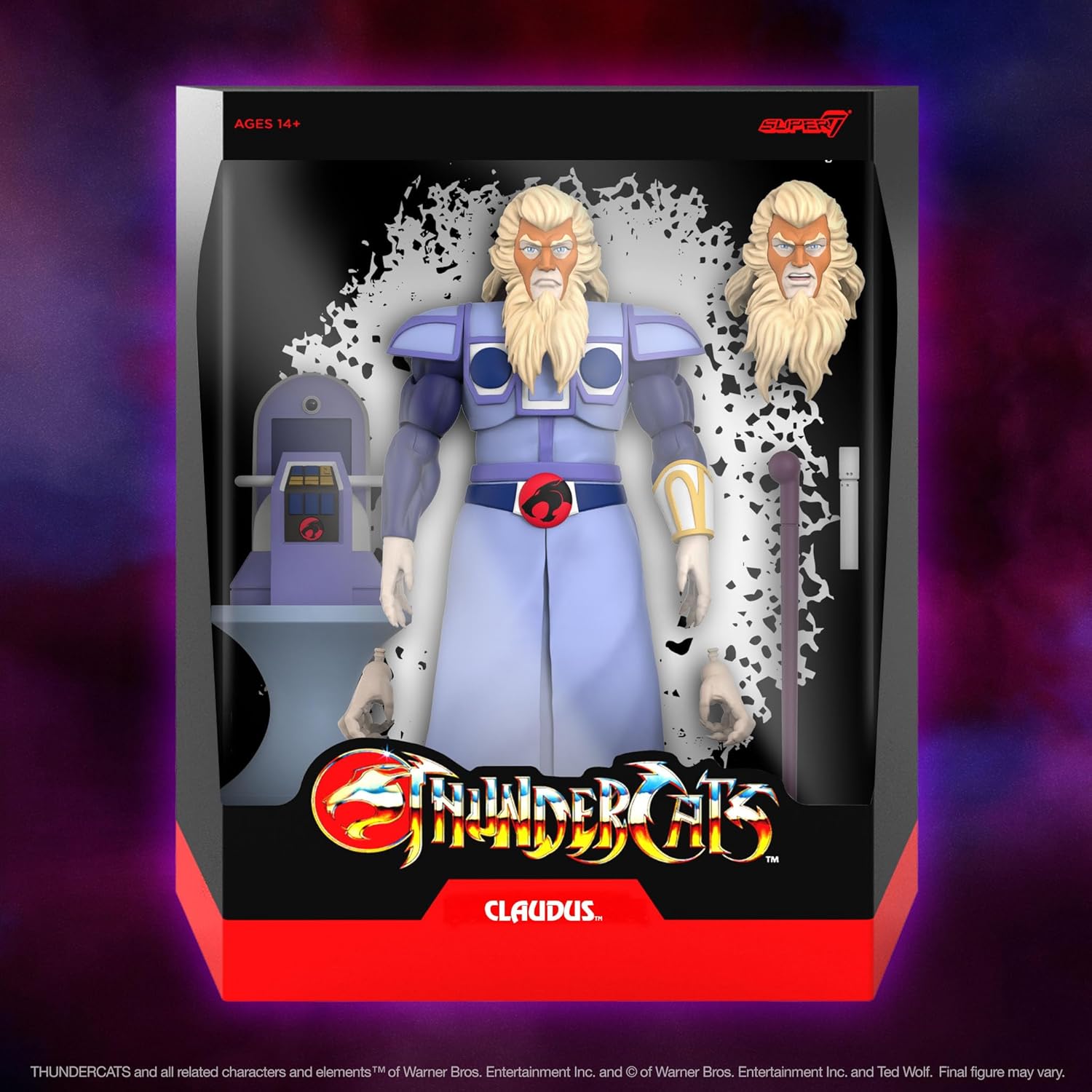 Super7 ULTIMATES! Thundercats Claudus - 7" Thundercats Action Figure with Accessories Classic Cartoon Collectibles and Retro Toys