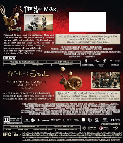 Memoir of a Snail / Mary and Max - Double Feature