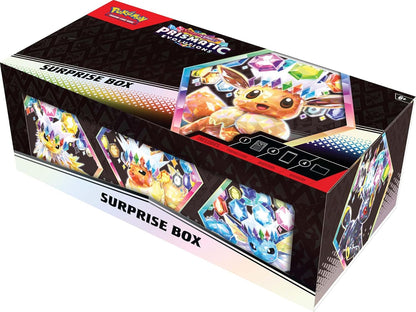 Pokémon TCG: Scarlet & Violet—Prismatic Evolutions Surprise Box (4 Booster Packs & 1 foil Promo Card
