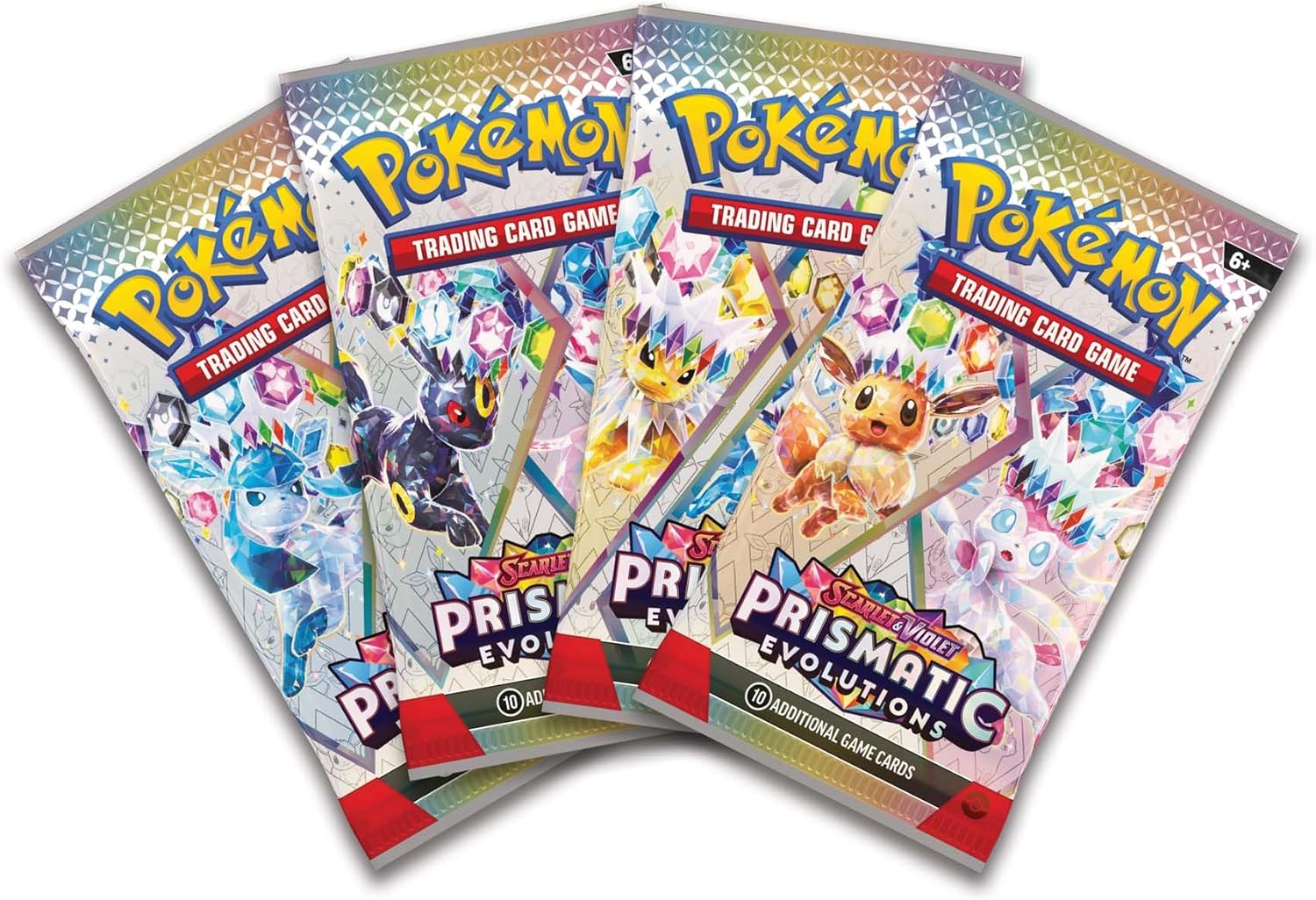 Pokémon TCG: Scarlet & Violet—Prismatic Evolutions Surprise Box (4 Booster Packs & 1 foil Promo Card
