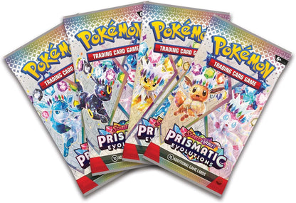 Pokémon TCG: Scarlet & Violet—Prismatic Evolutions Surprise Box (4 Booster Packs & 1 foil Promo Card