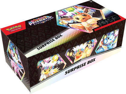 Pokémon TCG: Scarlet & Violet—Prismatic Evolutions Surprise Box (4 Booster Packs & 1 foil Promo Card