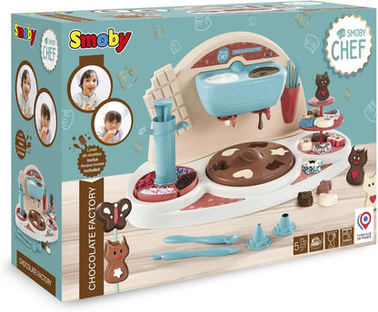 Smoby Chef Chocoladefabriek voor kinderen vanaf 5 jaar, speelset met accessoires en recepten (zonder bakingrediënten