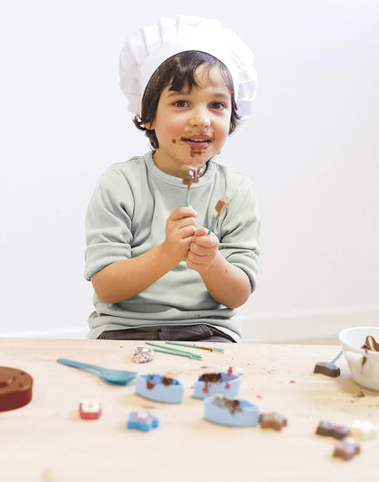 Smoby Chef Chocoladefabriek voor kinderen vanaf 5 jaar, speelset met accessoires en recepten (zonder bakingrediënten